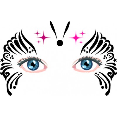 Butterfly face painting stencil Butterfly face painting stencil