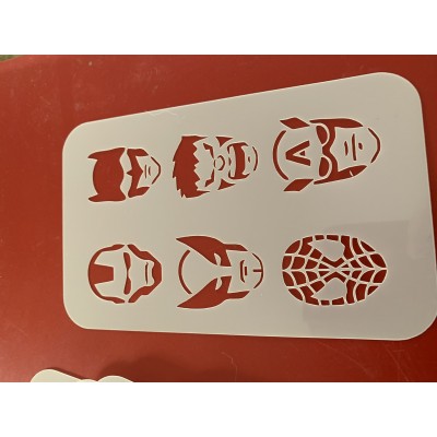 Superhero stencil 