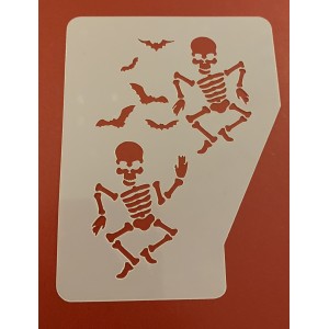 Skeleton reusable face painting stencil Skeleton reusable face painting stencil