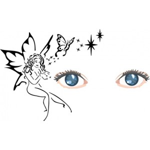 fairy 2 face painting stencil fairy 2 face painting stencil
