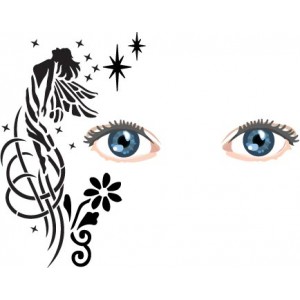 fairy 1 face painting stencil fairy 1 face painting stencil