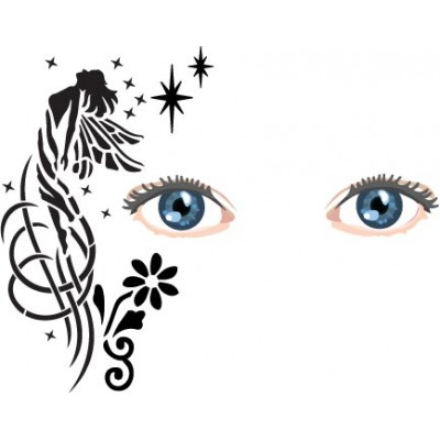 fairy 1 face painting stencil fairy 1 face painting stencil