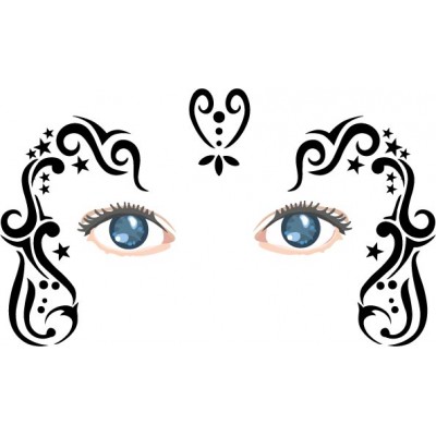 Galactica face painting stencils