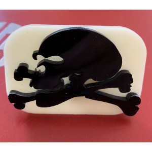 028 Skull and Crossbones Glitter Stamp 028 Skull and Crossbones Glitter Stamp