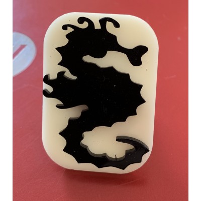 036 Sea Horse Glitter Stamp