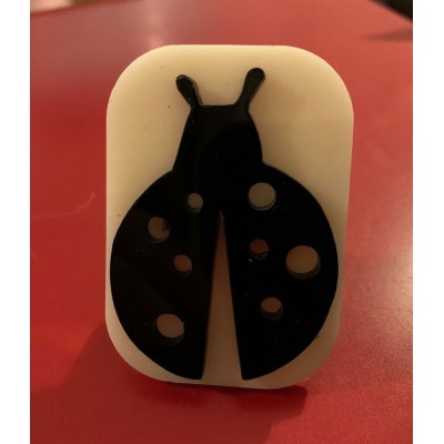 100 ladybird reusable glitter stamp