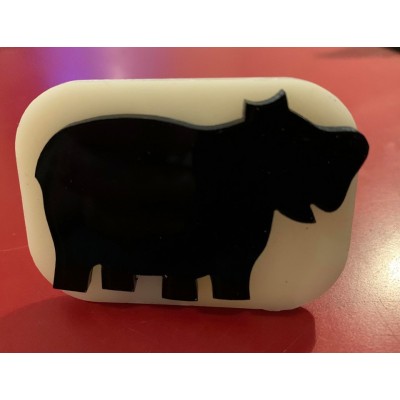 102 hippo reusable glitter stamp