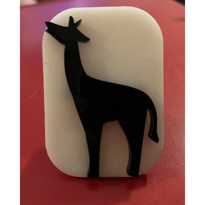 105 giraffe reusable glitter stamp