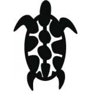 108 turtle  Glitter Stamp