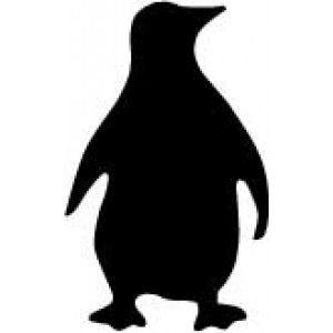 109 penguint Glitter Stamp