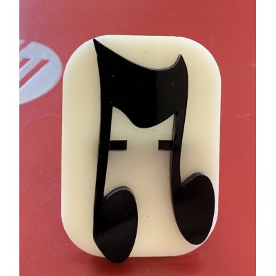 033 Musical Notes Glitter Stamp