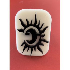 057 Sun and Moon Glitter Stamp