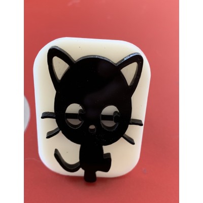 061 Cat Glitter Stamp