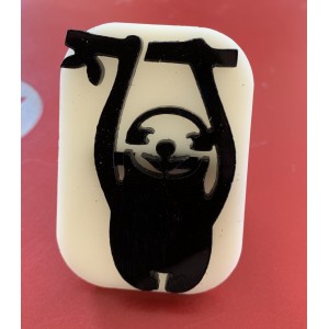 066 Sloth Glitter Stamp