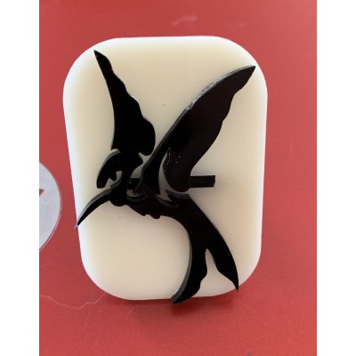 035 Humming Bird Glitter Stamp