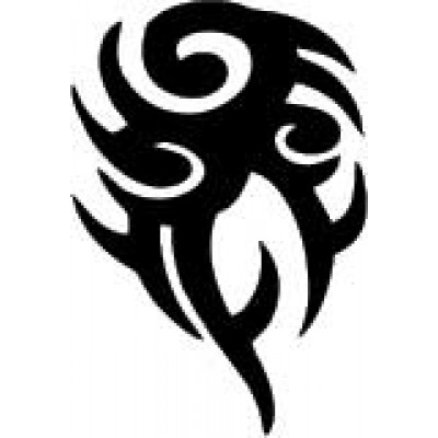 058 Tribal Glitter Stamp