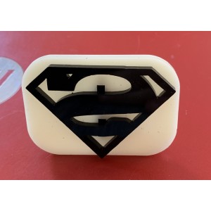 068 Super Man Glitter Stamp