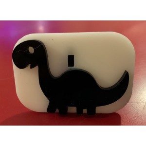 077 dinosaur reusable glitter stamp