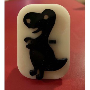 085 dinosaur reusable glitter stamp