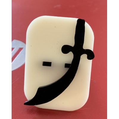 062 Sword Glitter Stamp