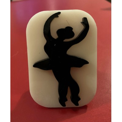 089 ballerina reusable glitter stamp