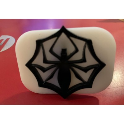 092 spiders web reusable glitter stamp
