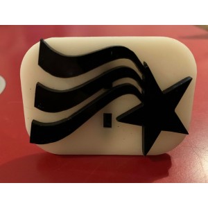 096 shooting star reusable glitter stamp
