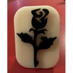 097 rose reusable glitter stamp