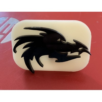 018 Dragon Head Glitter Stamp