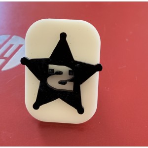 044 Sherif's Badge Glitter Stamp 044 Sherif's Badge Glitter Stamp