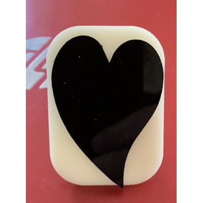 029 Heart 2 Glitter Stamp