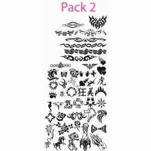 Discount pack of 50 re-usable stencils number 2 Discount pack of 50 re-usable stencils number 2