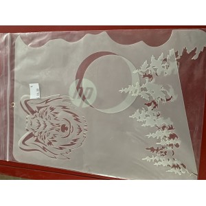 wolf moon tattoo sleeve stencil wolf moon tattoo sleeve stencil