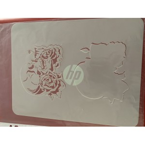 rose Skull tattoo sleeve stencil rose Skull tattoo sleeve stencil