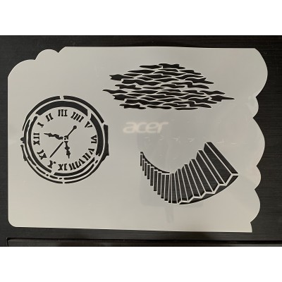 Stairway tattoo sleeve stencil 